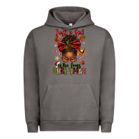 Pigment Tornado just a girl who loves christmas afro messy bun Urban Hoodie - texasbilliewilder