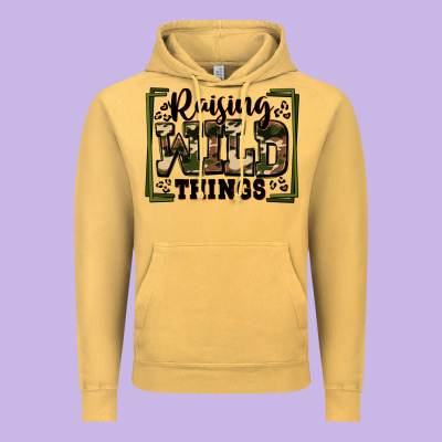 Raising Wild Things Vintage Hoodie Designed By Zillion Design Studio