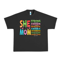 Pigment Black she is mom Urban Heavy Tee - JahusDesignShop
