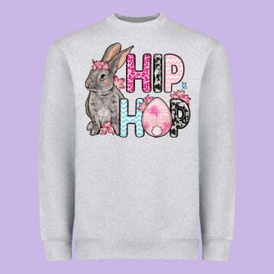 Easter Day Hip Hop Bunny Heavyweight Sweatshirt Designed By Oliviacreatesart