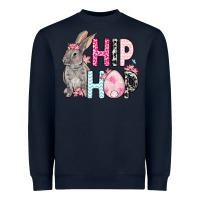 Navy Easter Day Hip hop bunny Heavyweight Sweatshirt - OliviaCreatesArt