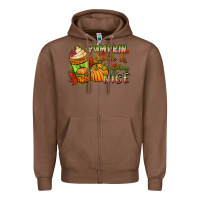 Chestnut Pumpkin spice everything nice Zipper Hoodie - NancyCooperArtShop