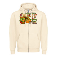 Sandshell Pumpkin spice everything nice Zipper Hoodie - NancyCooperArtShop