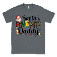 Charcoal Heather santa's favorite daddy Classic Tee - AdoDesignShop
