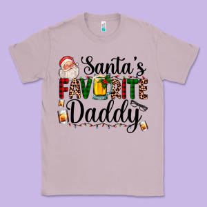 Santa's Favorite Daddy Classic Tee Designed By Adodesignshop