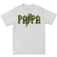 Dove Grey papa  lightning camouflage Premium Tee - BarkalooDesign