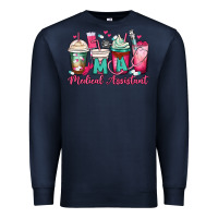 Navy ma medical assistant coffee cups Premium Sweatshirt - MaliasSmallBusiness