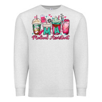 Oatmeal Heather ma medical assistant coffee cups Premium Sweatshirt - MaliasSmallBusiness