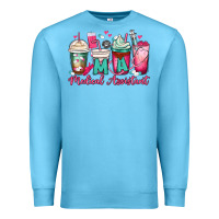 Ocean Blue ma medical assistant coffee cups Premium Sweatshirt - MaliasSmallBusiness