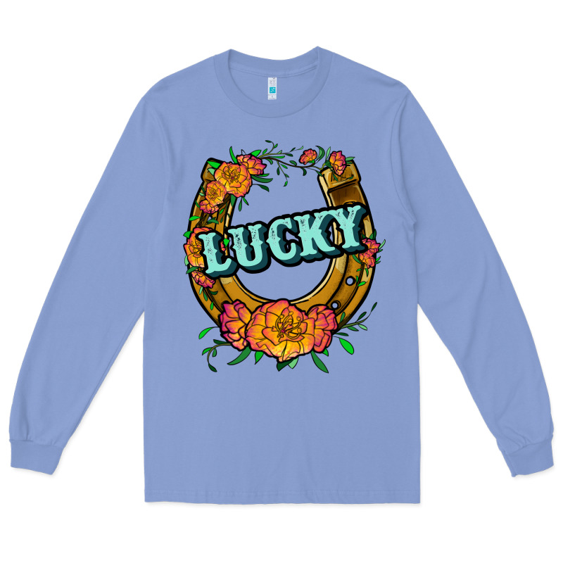 Horseshoe Lucky Long Sleeve Tee by JahusDesignShop | Teevron