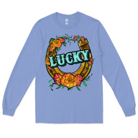 Colony Blue horseshoe lucky Long Sleeve Tee - JahusDesignShop