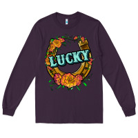 Plum horseshoe lucky Long Sleeve Tee - JahusDesignShop
