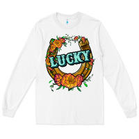 White horseshoe lucky Long Sleeve Tee - JahusDesignShop