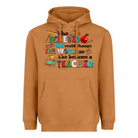 Meerkat she believed she could change the world so she bec Heavyweight Hoodie - NancyCooperArtShop