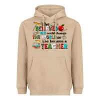 Mushroom she believed she could change the world so she bec Heavyweight Hoodie - NancyCooperArtShop