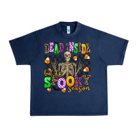 Navy dead inside but it's spooky season Urban Heavy Tee - AdoDesignShop