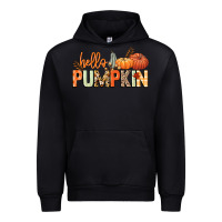 Black Hello pumpkin Urban Hoodie - NancyCooperArtShop
