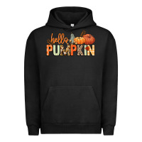 Pigment Black Hello pumpkin Urban Hoodie - NancyCooperArtShop