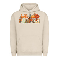 Pigment French Oak Hello pumpkin Urban Hoodie - NancyCooperArtShop