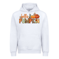 White Hello pumpkin Urban Hoodie - NancyCooperArtShop