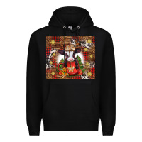 Black Christmas baby cow hot cocoa Premium Hoodie - Jasminsmagicworld