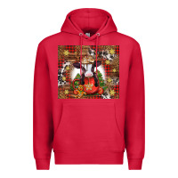 Cardinal Christmas baby cow hot cocoa Premium Hoodie - Jasminsmagicworld