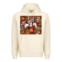 Sandshell Christmas baby cow hot cocoa Premium Hoodie - Jasminsmagicworld