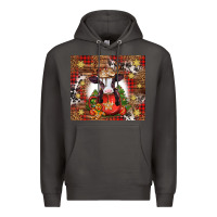 Smoke Christmas baby cow hot cocoa Premium Hoodie - Jasminsmagicworld