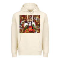 Tofu Christmas baby cow hot cocoa Premium Hoodie - Jasminsmagicworld