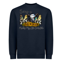 Navy being a mom makes my life complate Heavyweight Sweatshirt - CowhideDigitalArt