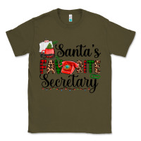 Army Green santa's favorite secretary Classic Tee - AdoDesignShop