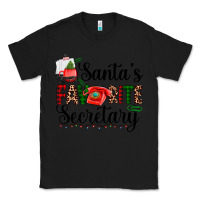Black santa's favorite secretary Classic Tee - AdoDesignShop