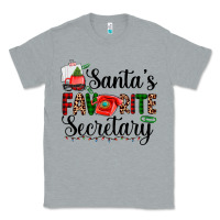 Heather Grey santa's favorite secretary Classic Tee - AdoDesignShop