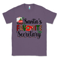 Lavender santa's favorite secretary Classic Tee - AdoDesignShop