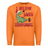 Carrot i believe in santa & dinosaurs Premium Sweatshirt - MaliasSmallBusiness