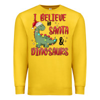 Lemon i believe in santa & dinosaurs Premium Sweatshirt - MaliasSmallBusiness