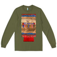 Army Green all american teacher 12 oz slim can cooler Long Sleeve Tee - Artiststas