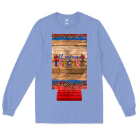 Colony Blue all american teacher 12 oz slim can cooler Long Sleeve Tee - Artiststas
