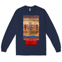 Navy all american teacher 12 oz slim can cooler Long Sleeve Tee - Artiststas
