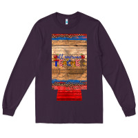 Plum all american teacher 12 oz slim can cooler Long Sleeve Tee - Artiststas