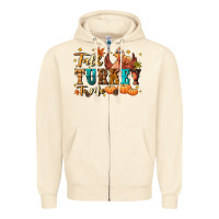 Sandshell Talk turkey to me Zipper Hoodie - NancyCooperArtShop