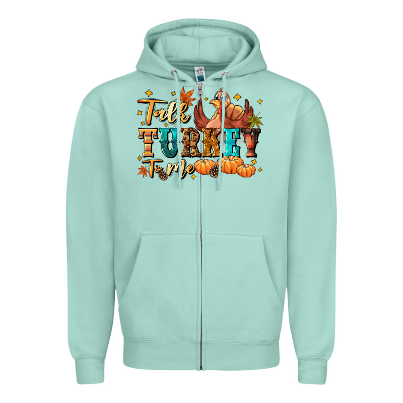 Talk Turkey To Me Zipper Hoodie by NancyCooperArtShop | Teevron