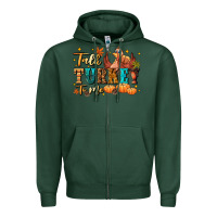 Sports Green Talk turkey to me Zipper Hoodie - NancyCooperArtShop
