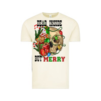 Vintage Arctic Dead İnside But Merry Human Skull Vintage Tee - FaDigitalArtStudio