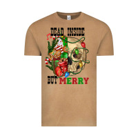 Vintage Camel Dead İnside But Merry Human Skull Vintage Tee - FaDigitalArtStudio