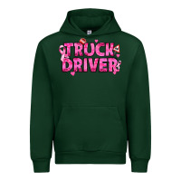 Forest Green Breast Cancer truck driver Urban Hoodie - texasbilliewilder