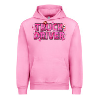 Fuchsia Pink Breast Cancer truck driver Urban Hoodie - texasbilliewilder