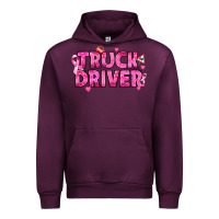 Mauve Wine Breast Cancer truck driver Urban Hoodie - texasbilliewilder