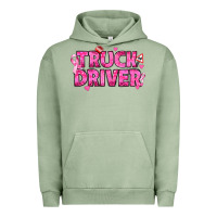 Pigment Oil Green Breast Cancer truck driver Urban Hoodie - texasbilliewilder