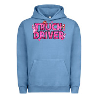 Pigment Pebble Blue Breast Cancer truck driver Urban Hoodie - texasbilliewilder